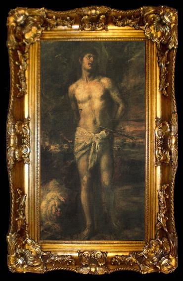 framed   Titian Saint Sebastian, ta009-2